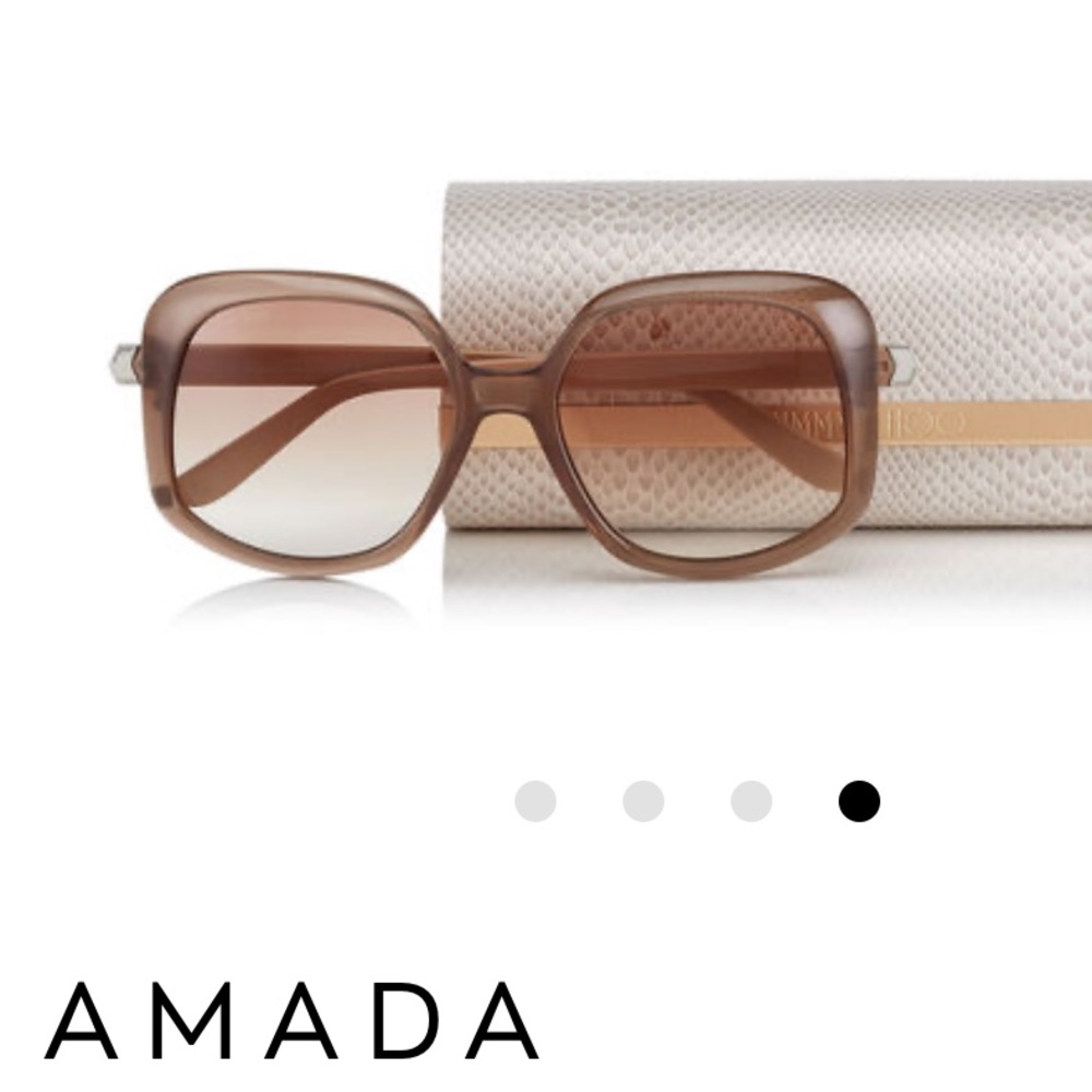 NWT: Jimmy Choo; AMADA Sunglasses in Nude 🕶